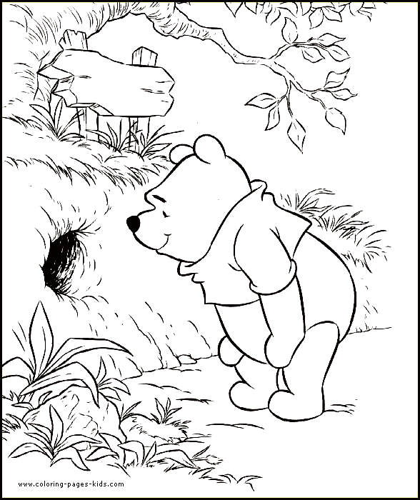 Winnie Pooh Coloring Page 12 Catatan Nurmie Garis Pikiran Published
